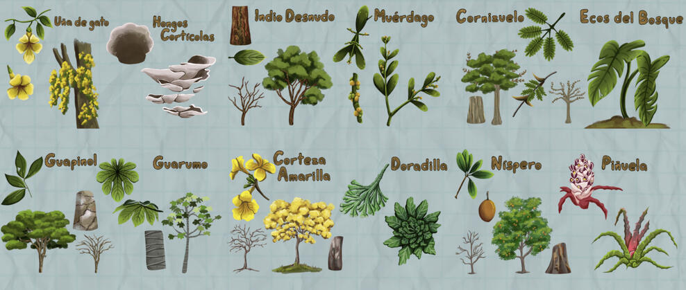 Concept Art - Various Trees