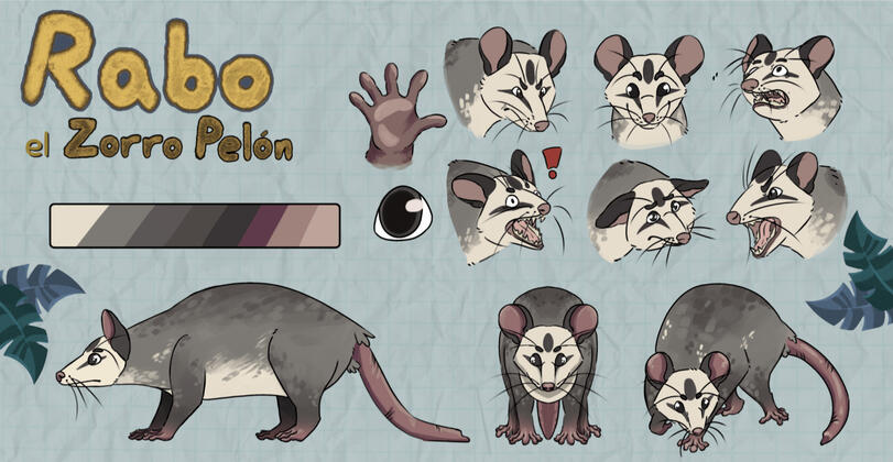 Character Reference - Rabo the Opossum
